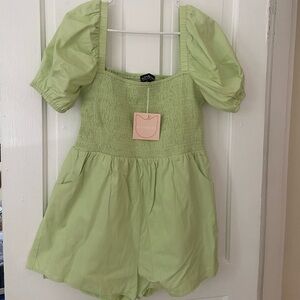 Green Kittenish romper